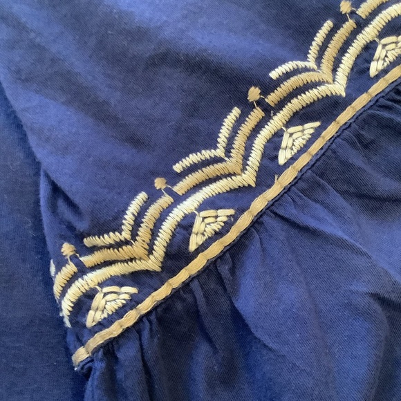 Johnny Was Embroidered Navy Tunic With Three Quarter Length Sleeves, Size 2X. - Picture 7 of 14